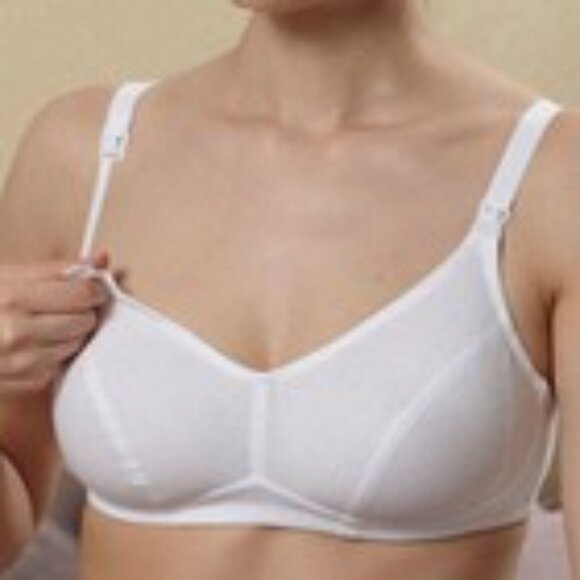 Anita 5014 38D Nursing Bra Pure Organic Cotton Non Wired Convenient Brea… - Picture 1 of 2